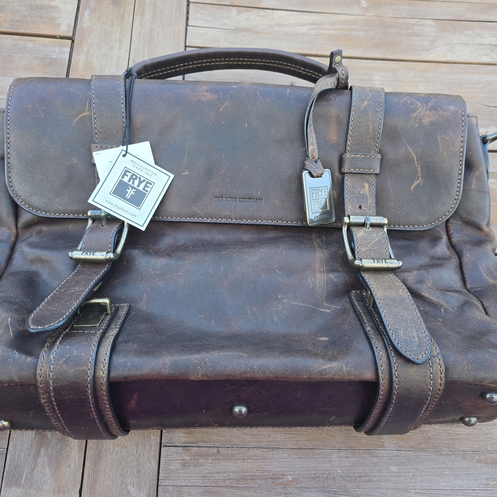 Frye Logan Briefcase Laptop Bag Never Used